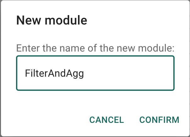 New module name